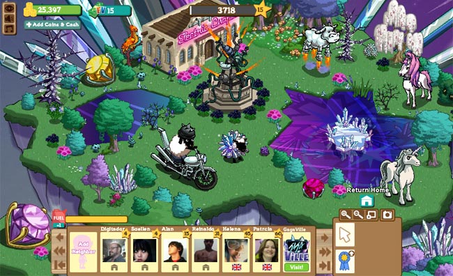 Gagaville, a fazenda da Lady Gaga no Farmville (reprodução)