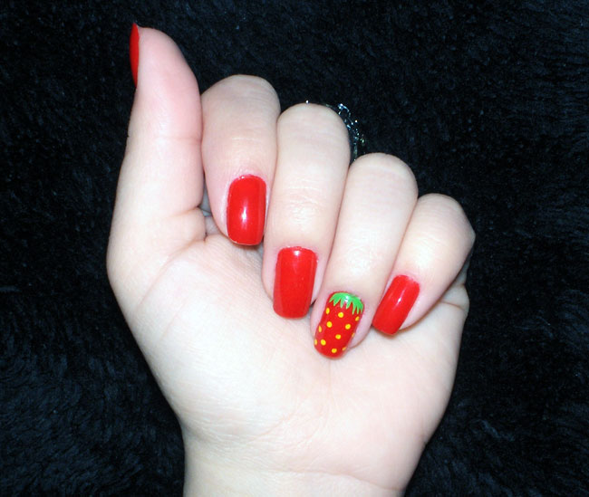 Tutorial Nail Art: Moranguinho (foto: Evelyn Cristina / Bagarai)