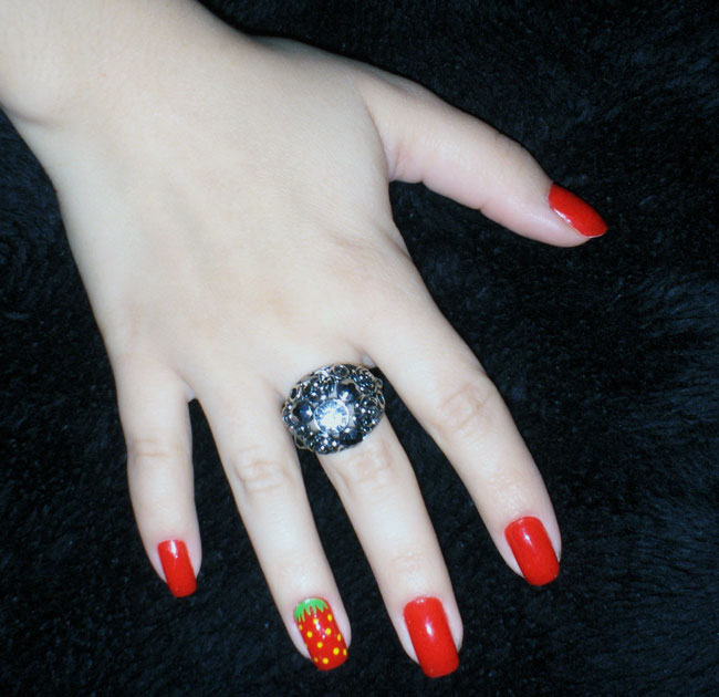 Tutorial Nail Art: Moranguinho (foto: Evelyn Cristina / Bagarai)