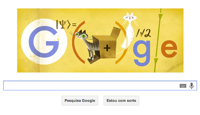 Google homenageia Erwin Schrödinger (reprodução)